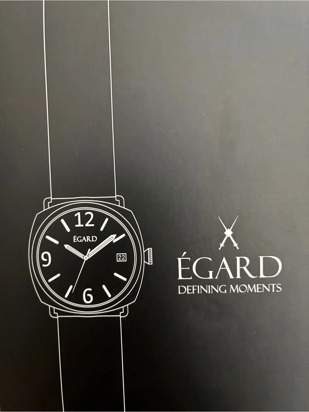 Égard Women's Rose Gold Case Brown Leather Strap Watch